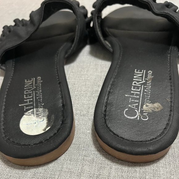 Catherine Malandrino peep toe slides Size 7.5 - Picture 5 of 6
